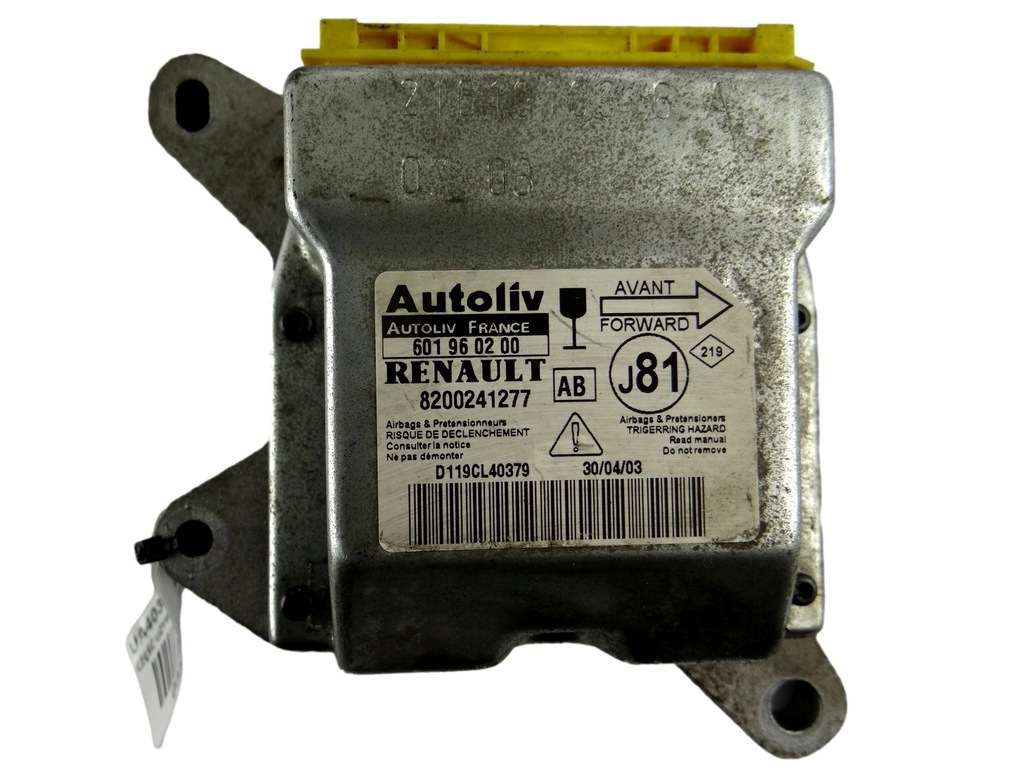 фото №1, Модуль датчик подушка безопасности renault espace iv 8200241277