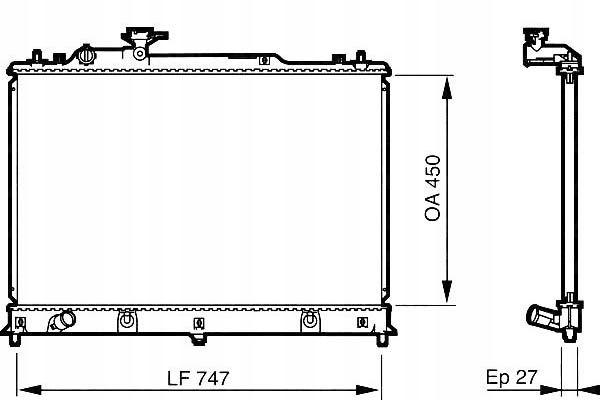 Купити Valeo радіатор води mazda cx-7 2.3 mzr disi turbo