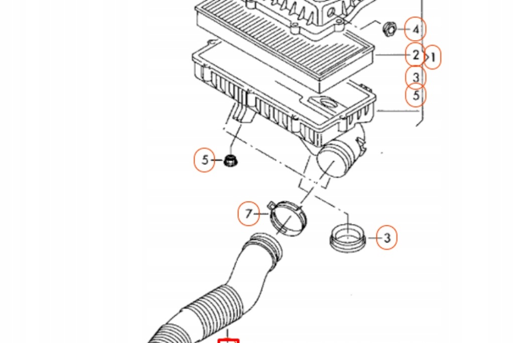 фото №8, Volkswagen caddy 2k канал впускной воздуха новый оригинальный 1k0129609d