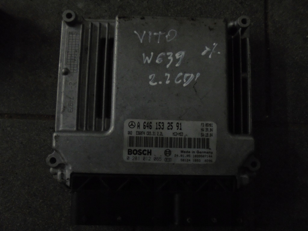 фото №1, Бортовой компьютер mercedes w639 a6461532591