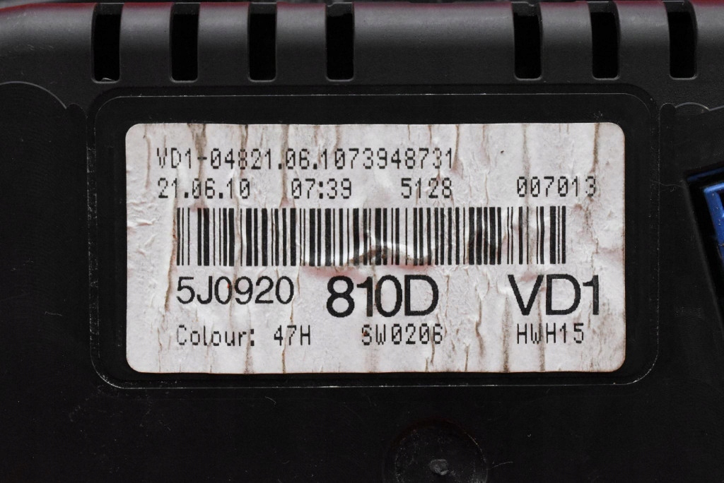 фото №8, Счетчик приборы eu 5j0920810d skoda fabia 2 ii 1.2 tdi 75 km lift 10-14