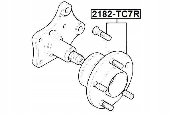 фото №3, Ступиця задня ford transit connect tc7 2002-2013 eu febest