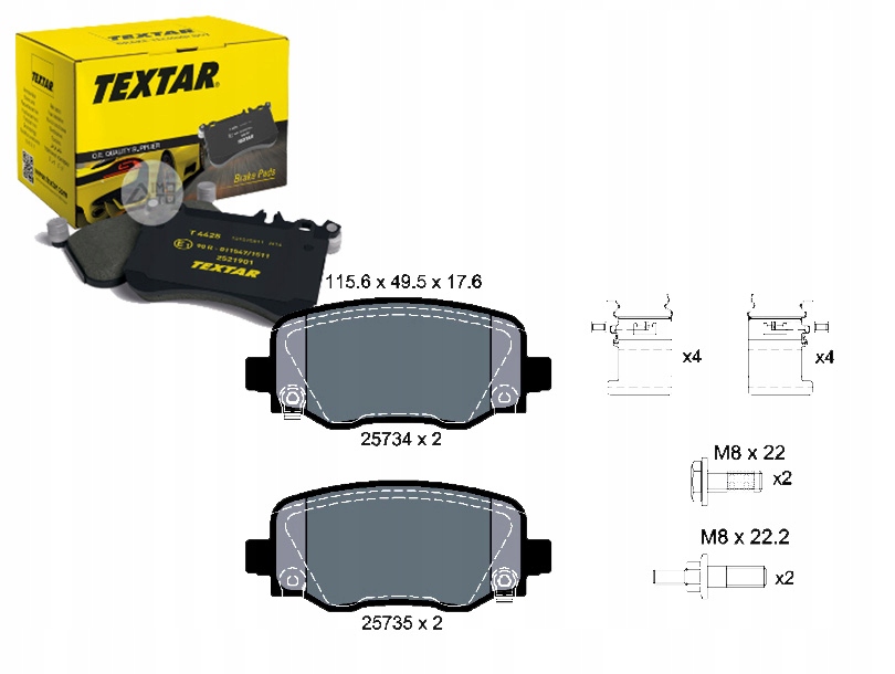 фото №1, Тормозные колодки тормозные chrysler 200 jeep cherokee 2.0-3.
