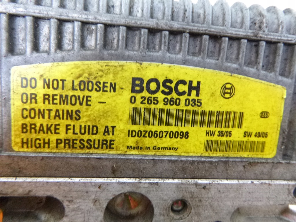 фото №8, Насос abs esp mercedes w211 3.2 cdi 2005r. a0054319712 / 0265250111