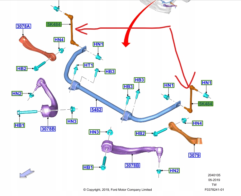 фото №4, З'єднувач стабілізатора ford explorer mk6 2019-