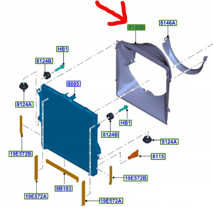 фото №8, Захист вентилятора віскозний муфта ford ranger iii lift 15
