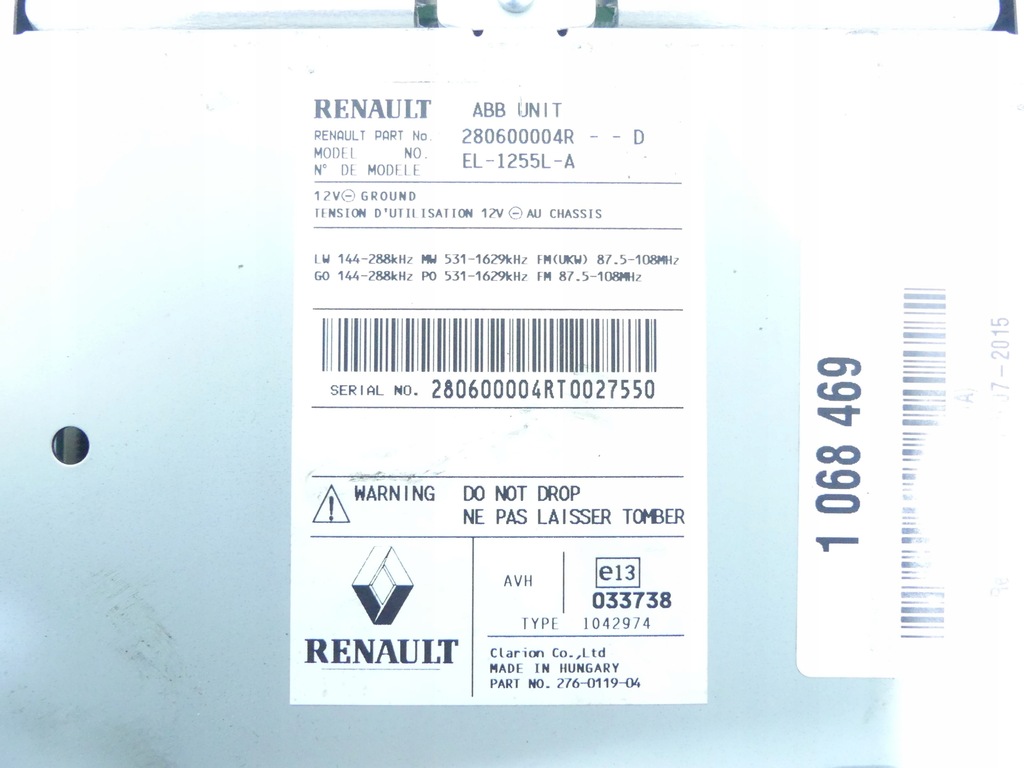 фото №4, Модуль тюнер радио renault laguna iii