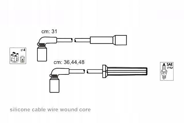 фото №2, Janmor дроти запалювання daewoo kalos 1.4 klas