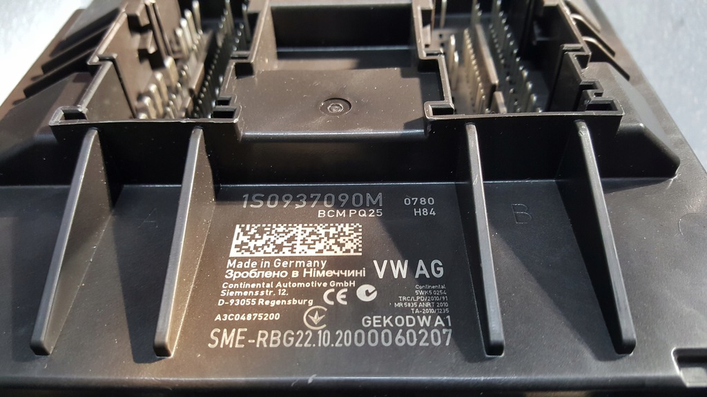 фото №9, Модуль комфорту bcm- vw up! skoda e-citigo seat e-mii 1s0937090m демонтаж