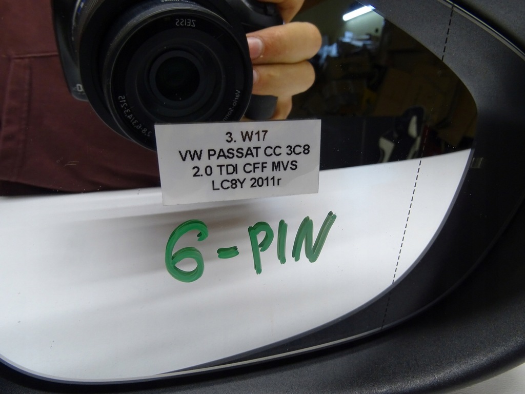 фото №11, Дзеркало праве правий перед передні vw passat cc lc8y 6 pin