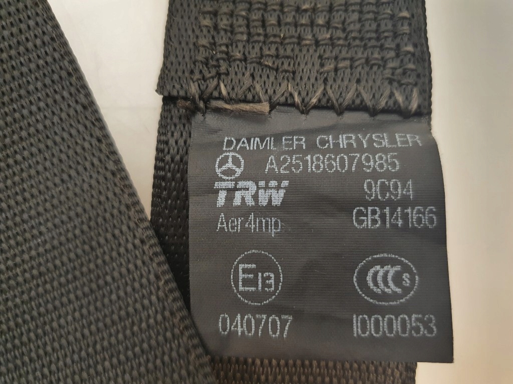 фото №3, Mercedes r-klasa w251 pas безопасности левый задняя