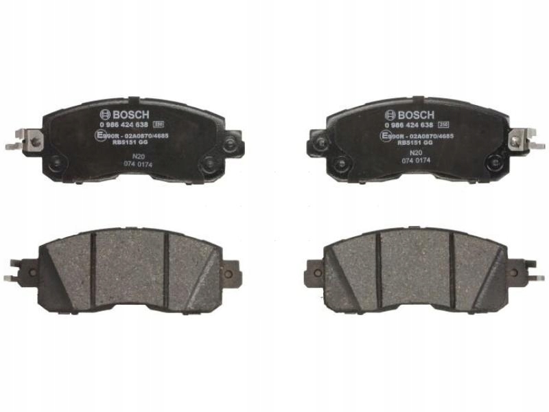 фото №12, Bosch 986 424 638 набор тормозных колодок тормозных, тормоза дисковые