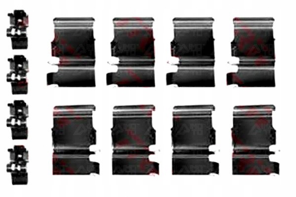 фото №1, Trw набір монтажний гальмівних колодок toyota land cruiser l