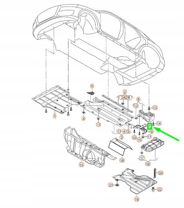 фото №8, Zasłonić задняя vag audi q3 8u оригинальный 8u0825271a