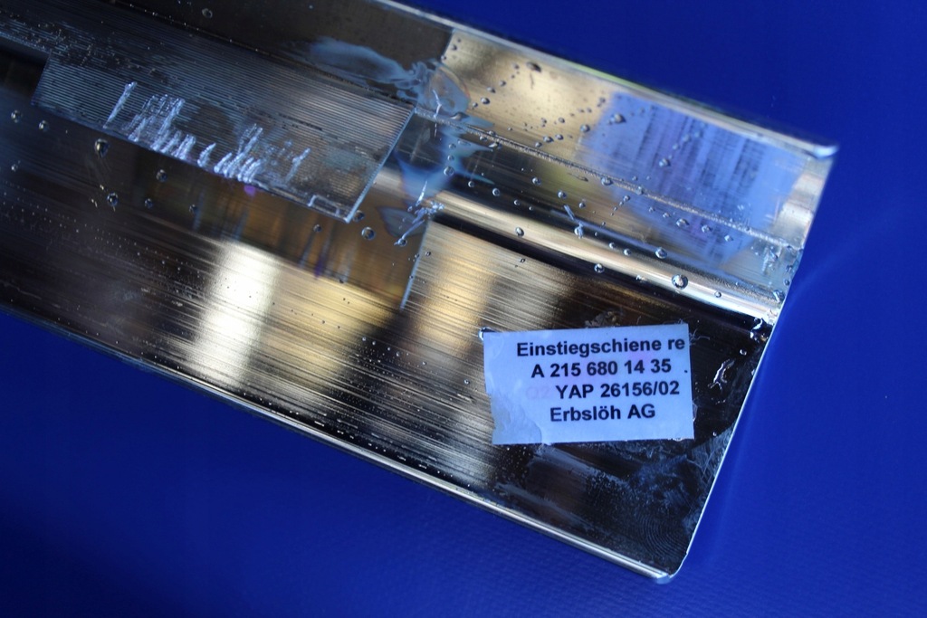 фото №12, Молдинг накладка порог правая порог оригинальный номер mercedes w215 c215 cl a2156801435