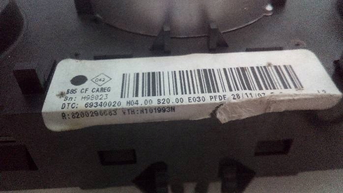 фото №9, Панель обдув i ac renault clio iii 8200296683