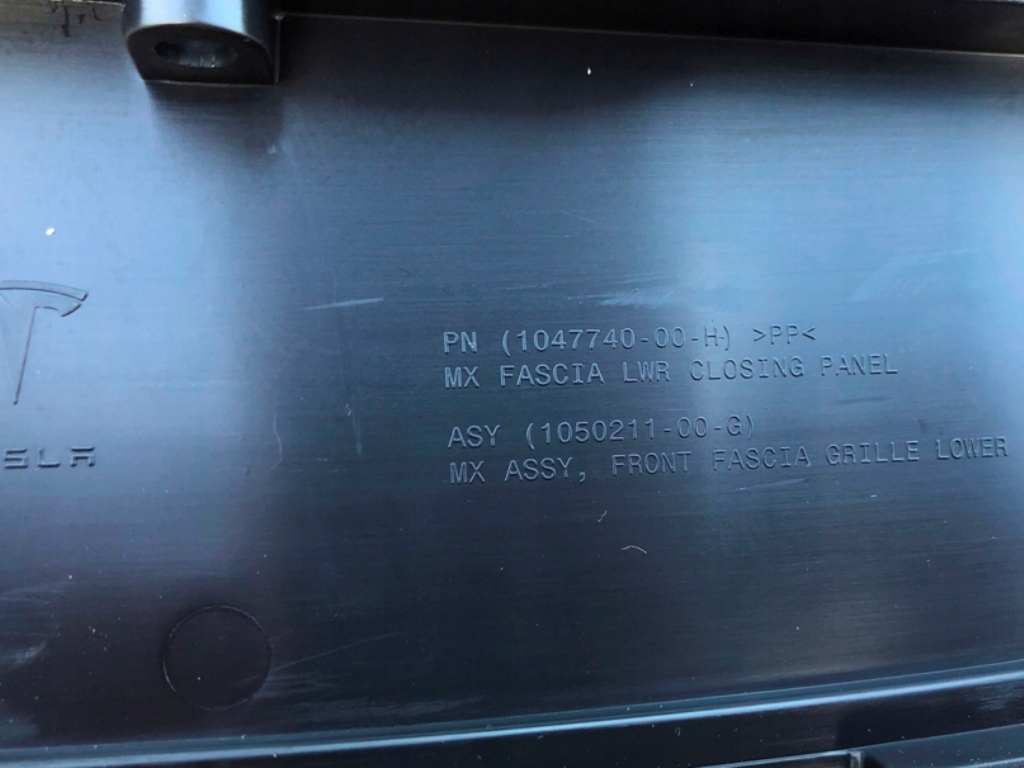 фото №15, Передня молдинг захист dół бампера 1050211-00-g tesla model x 2015-2021