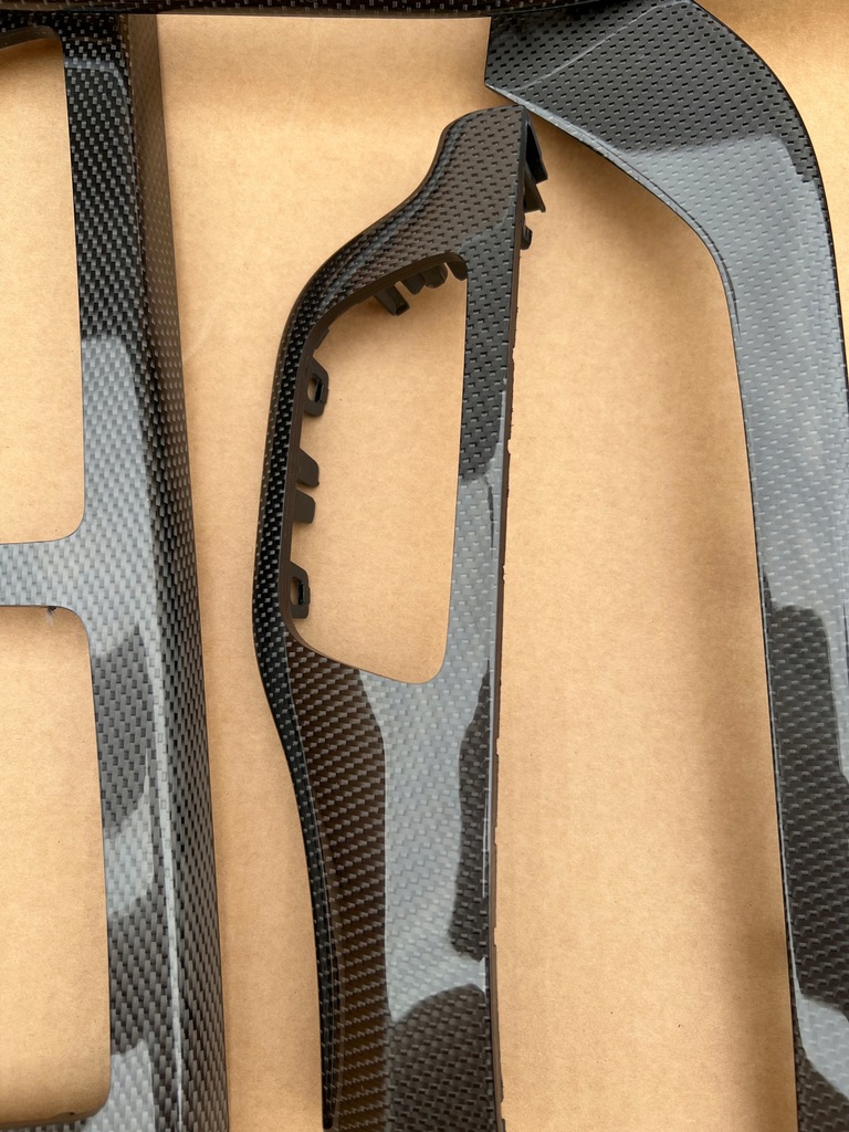 фото №5, Audi q7 sq7 4m оригинальные накладки декоративные декоры салона карбон карбон