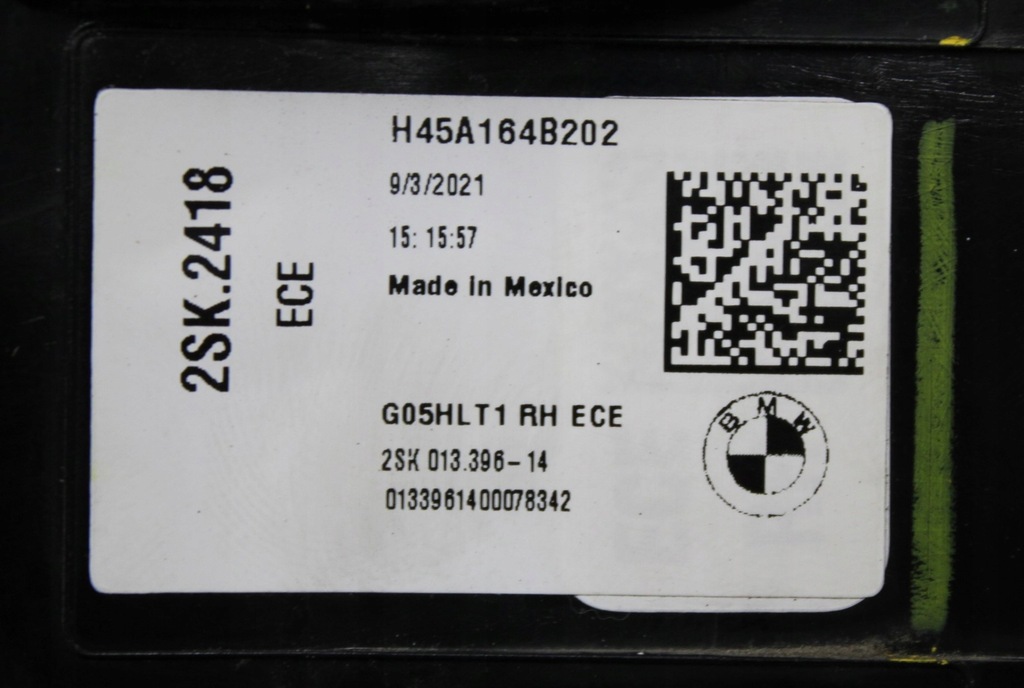 фото №12, Bmw x5 g05 лампа права задня задня led org eu h45a164b202