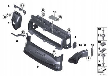 фото №7, Bmw 1 f20 21 воздуховод воздуха верхний 13266