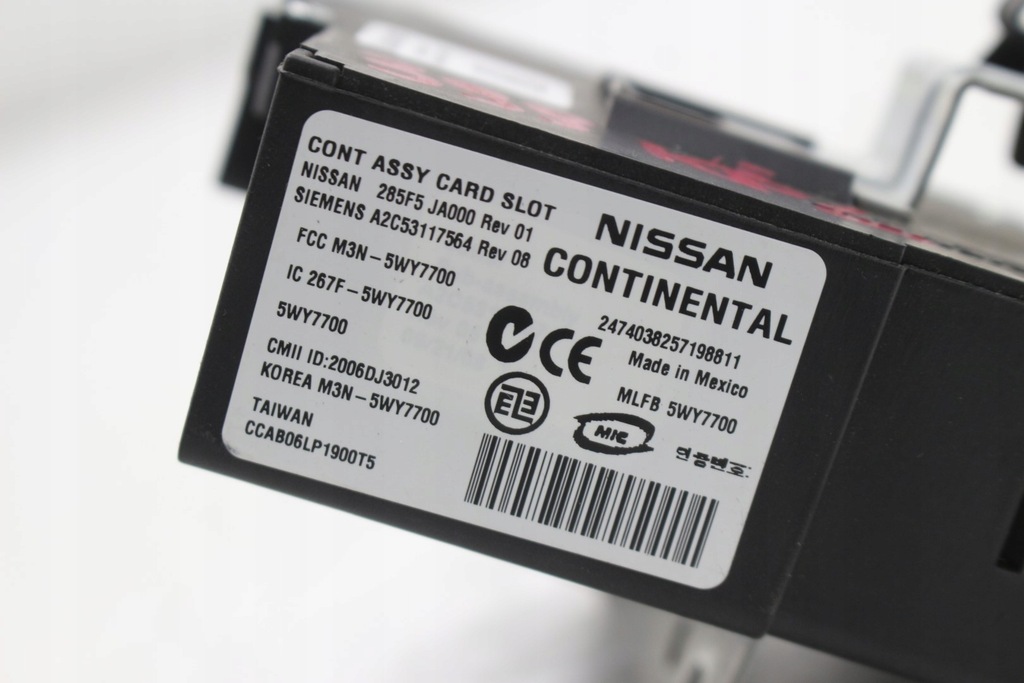 фото №7, Замок зажигания кнопка разъём зарядки nissan altima l32 285f5 ja000