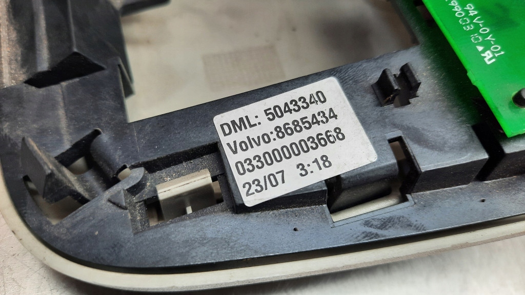 фото №9, Подсветка салона зеркало заднего вида панель volvo s60 v70 ii xc90