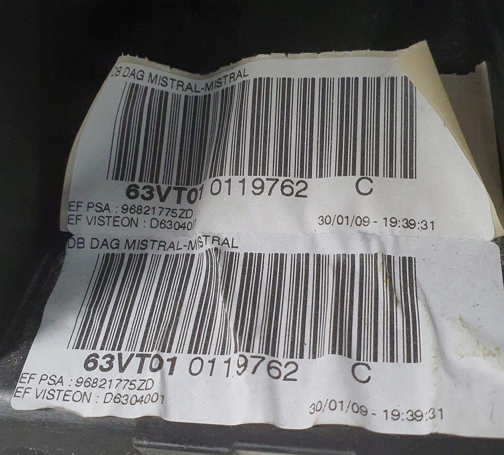 фото №9, Панель приладів консоль подушки безпеки ремені citroen c5 iii x7 комплект europa