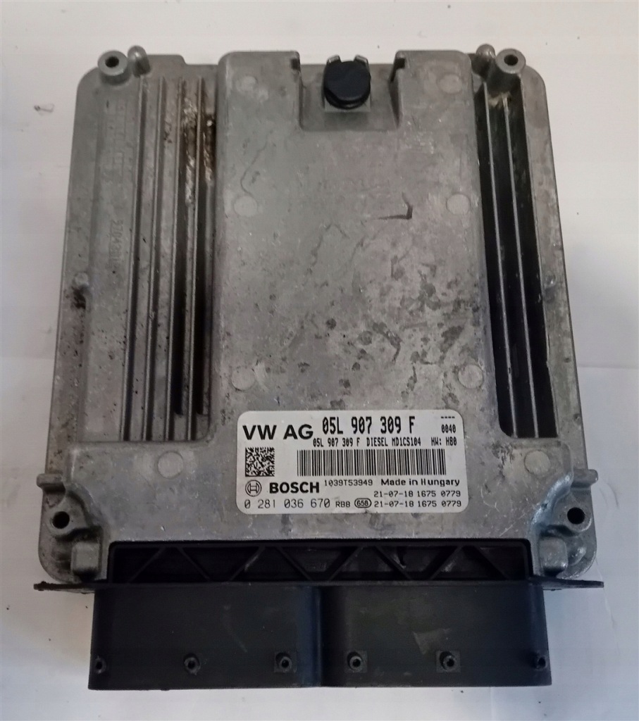 фото №6, Бортовой компьютер блок управления двигателя vw transporter t6 2.0 tdi 0281036670 05l907309f