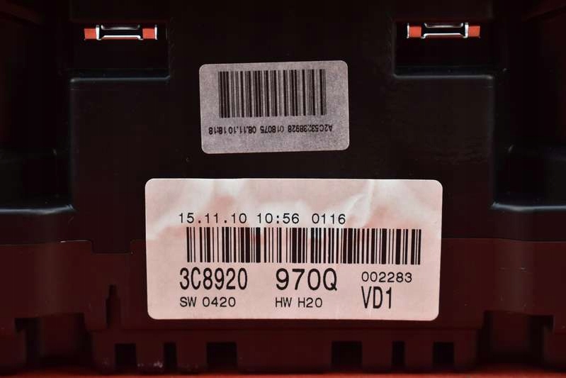 фото №8, Счетчик приборы автоматическая коробка передач eu 3c8920970q vw passat cc 2.0 tfsi 200 km 08-12