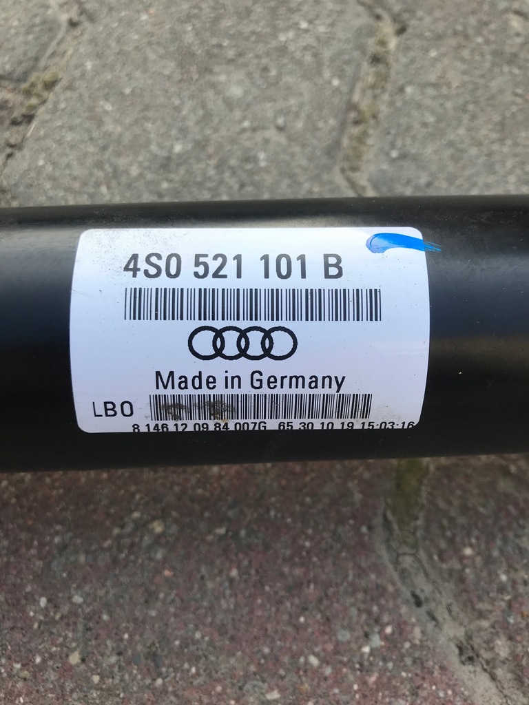 фото №5, Audi r8 5.2 v10 wał привідний кардан 4s0521101b