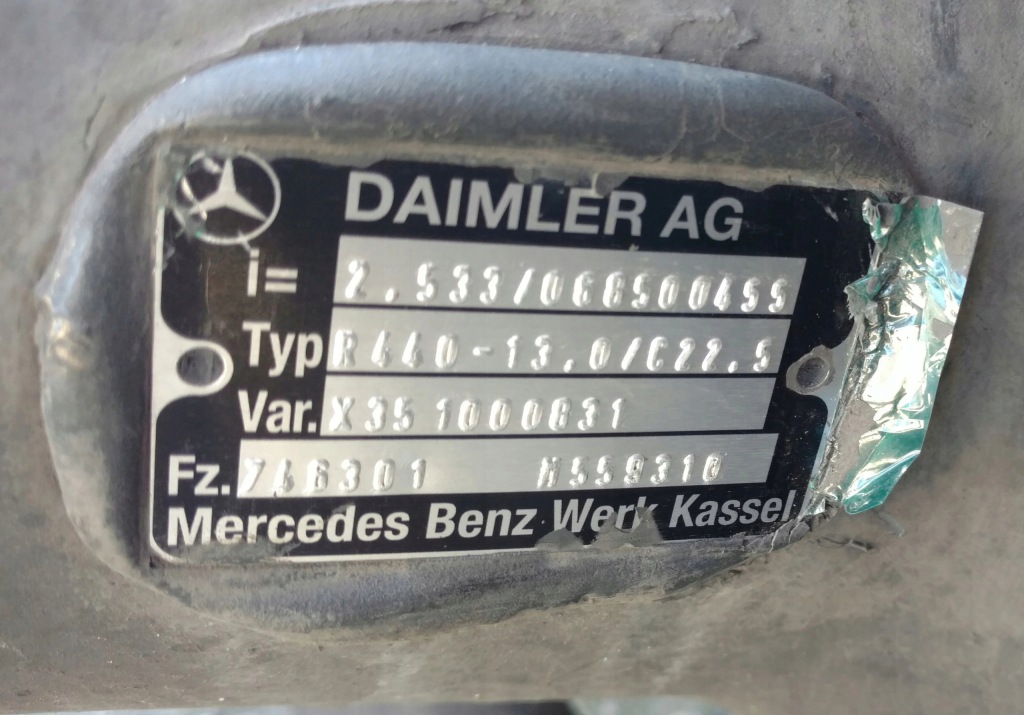 фото №2, Mercedes actros mp4 oś задня задня міст диференціал