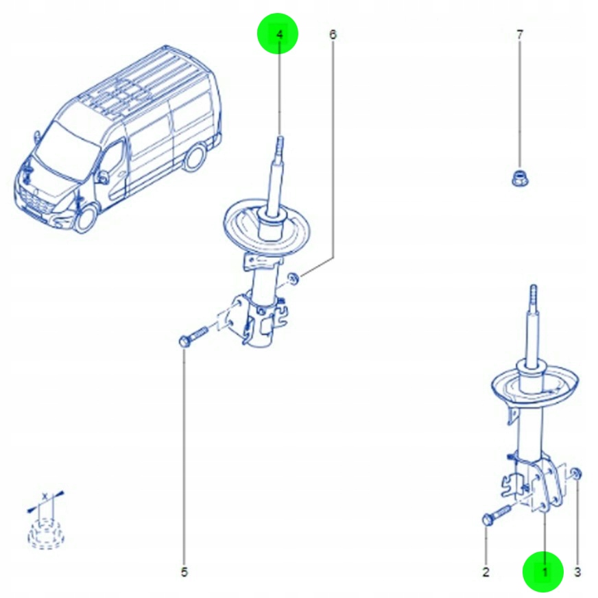 фото №3, Оригінал ! амортизатор renault master 2014-- перед bi turbo gaz extra