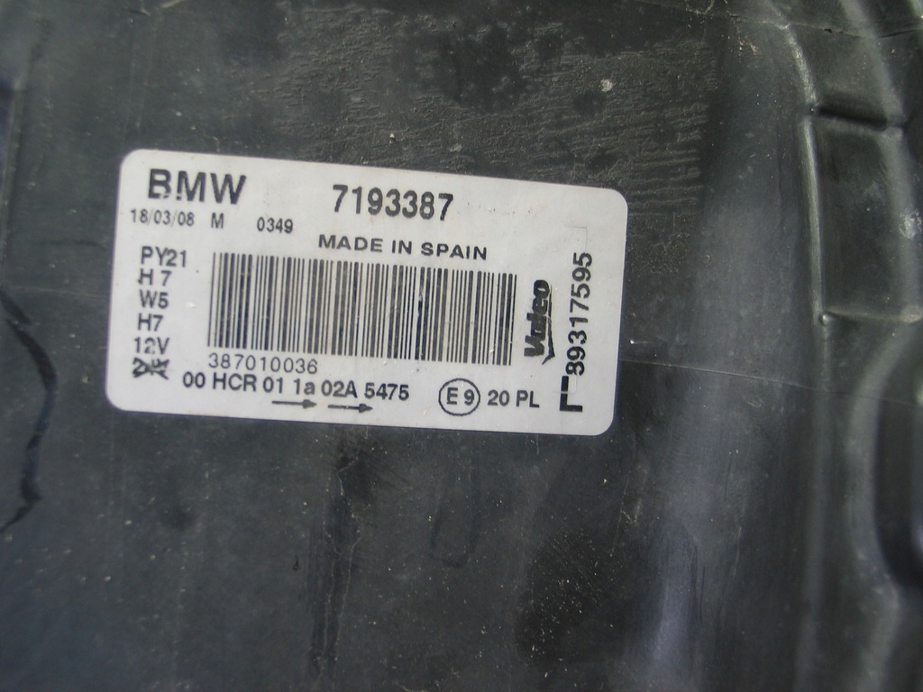 фото №16, Лампа лівий перед bmw 1 e81 e82 e87 valeo europa 7193387