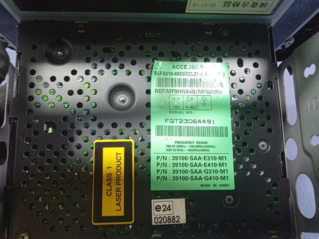 фото №9, Honda jazz ii lift 07- радио заводской cd 39100-saa-g412n5