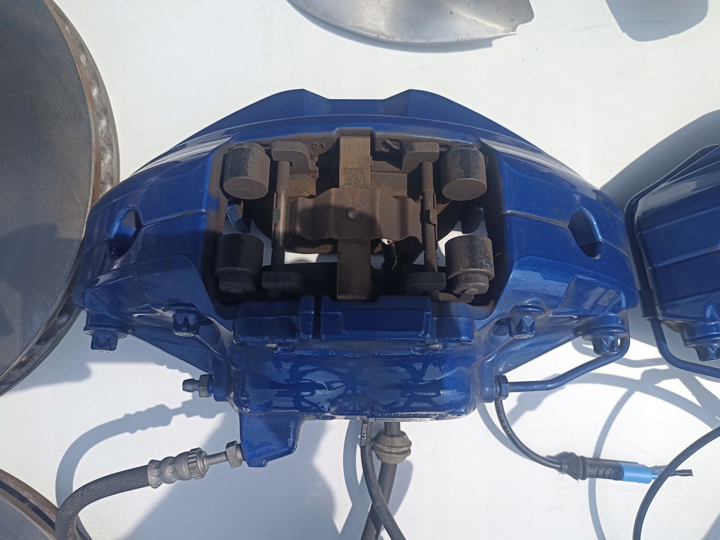 фото №9, Гальма комплект гальмівні диски супорти гальмівні колодки bmw z4 g29 mpakiet niebieskie 7769km