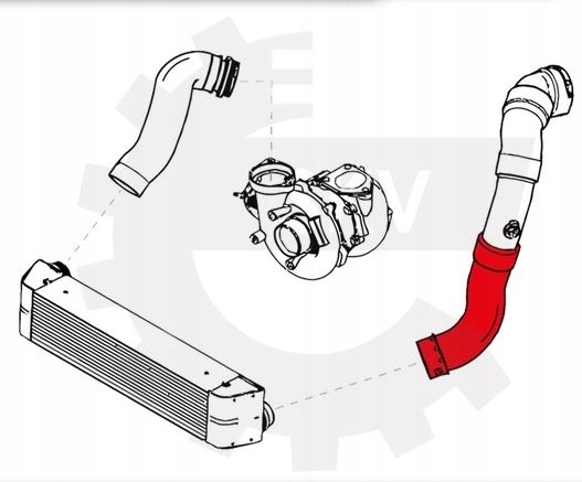 фото №4, Шланг труба інтеркулер bmw 3 e90 e91 318d 320d