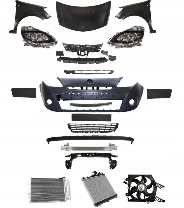 фото №1, Renault clio iii 3 lift 2009-2014 kompletny перед