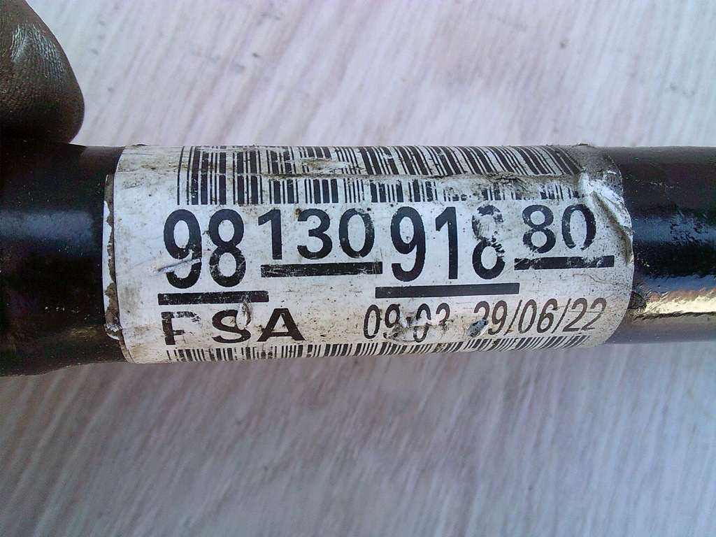 фото №8, Citroen jumpy iii expert proace ii привідний вал ліва лівий перед 9813091880