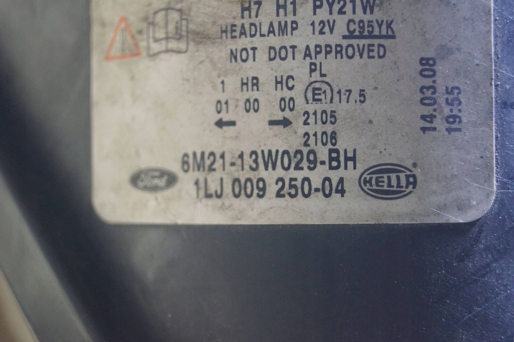 фото №16, Ford s-max mk1 лампа правый перед c698