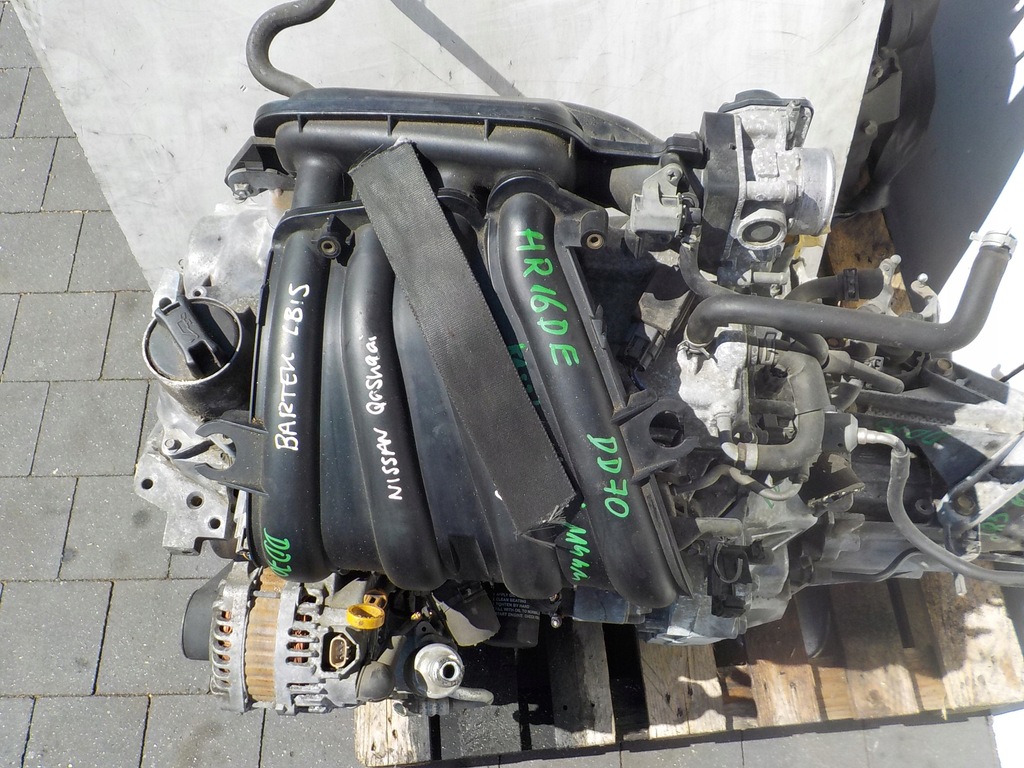 фото №12, Nissan qashqai j10 08r 1.6 16v 114km двигатель hr16de kompletny euro4