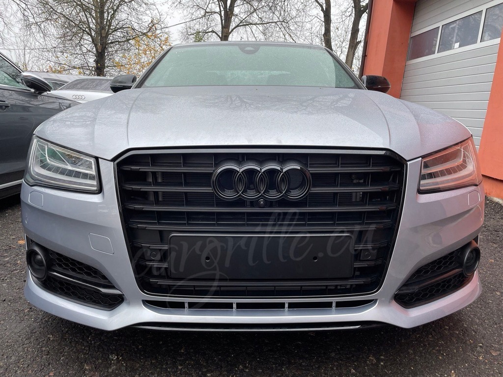 фото №10, Audi a8 s8 d4 lift 2014-2017 решётка радиатора решётка радиатора shadow line