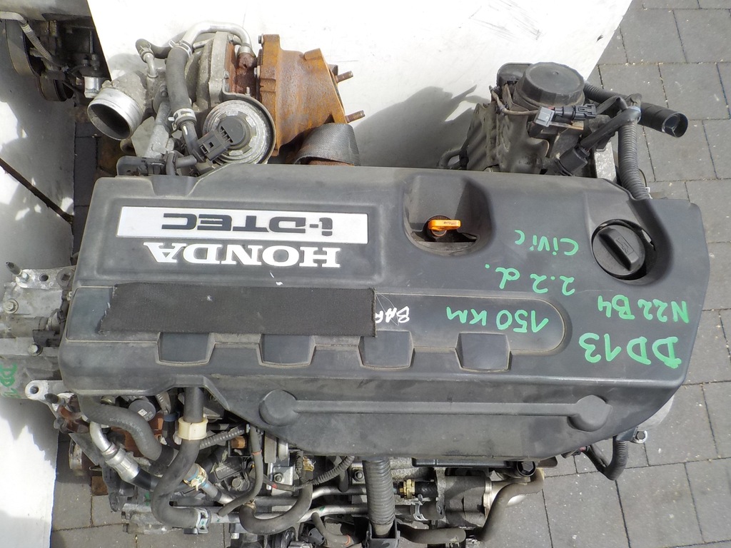 фото №13, Honda civic ix 12r 2.2 i-dtec 150km двигатель n22b4 kompletny film