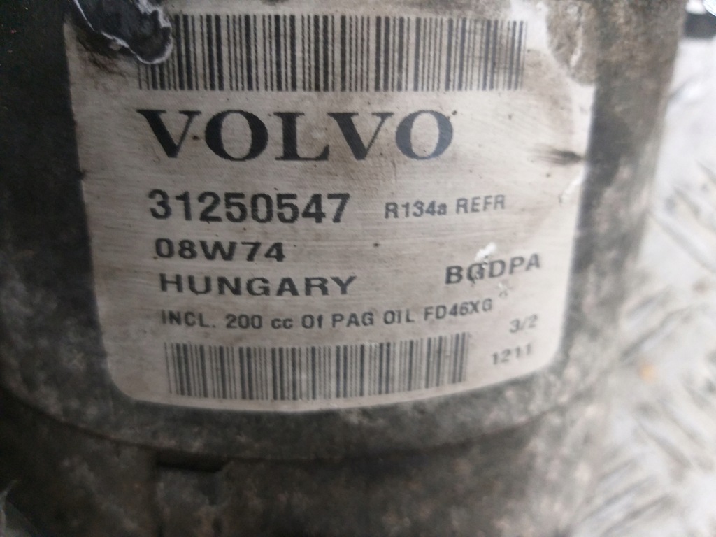 фото №4, Компрессор кондиционера v70 s40 s80 2.0 f 31250547