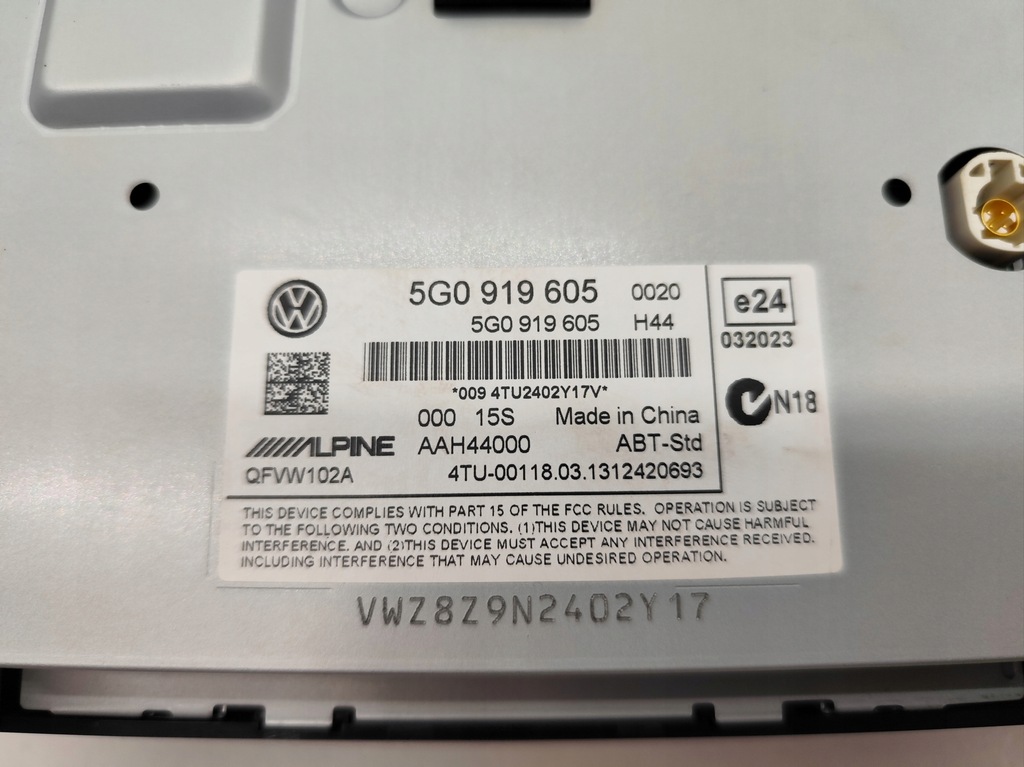 фото №5, Vw golf 7 зчитувач дисплей навігації