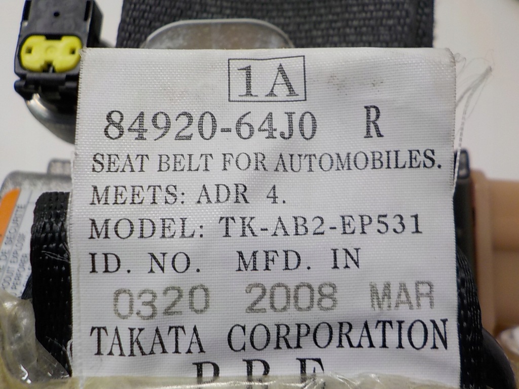 фото №1, Suzuki grand vitara ii pas безпеки натягувач правий перед передній