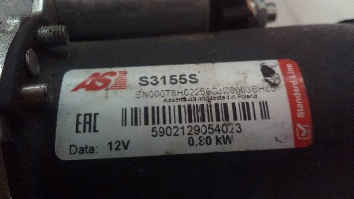 фото №8, Стартер fiat punto i 1,2 b s3155s