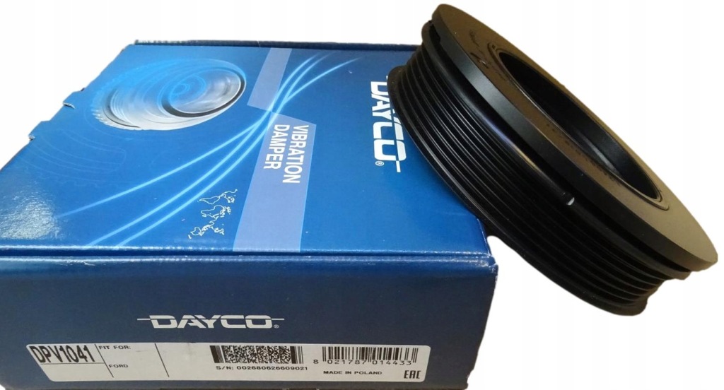 Dayco dpv1041 шків колінчастого вала ford transit mondeo Оригінал
