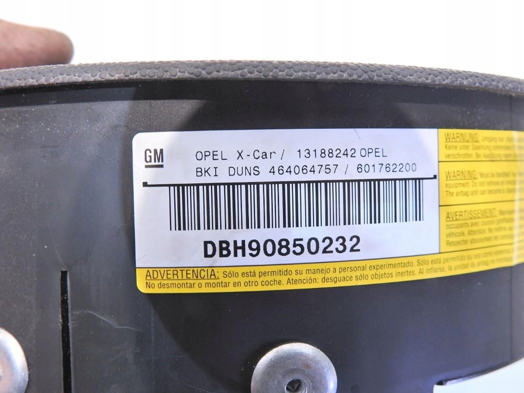 фото №7, Подушка подушка безопасности водителя opel meriva a