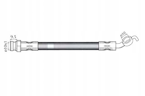 фото №1, Nk шланг гальмівний mazda demio 1.3 16v dw