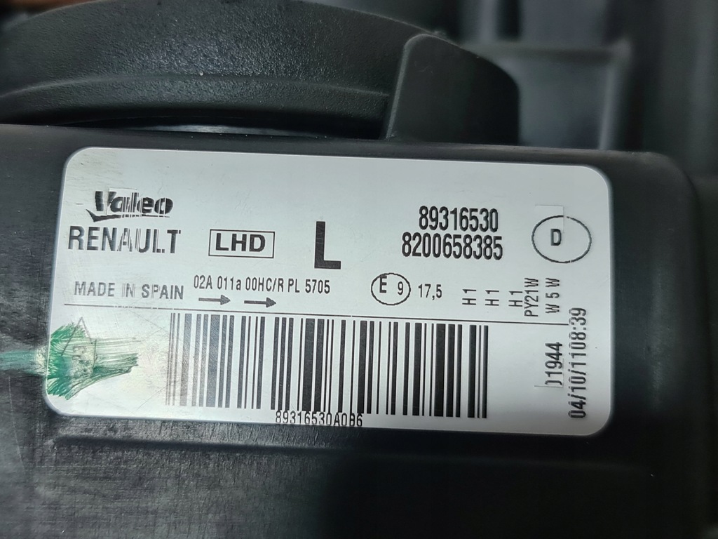 фото №13, Лампа левая renault modus i lift линза 8200658385 europa